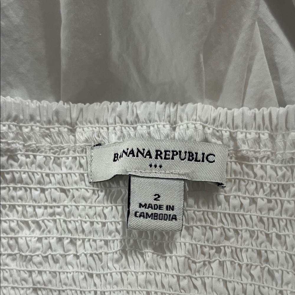 Banana Republic White Tiered dress - Picture 6 of 8